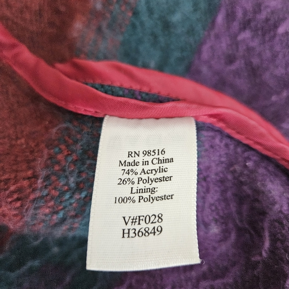 Coldwater Creek Southwestern Tapestry Jacket Concho Button Long Sleeve Western - Picture 6 of 7